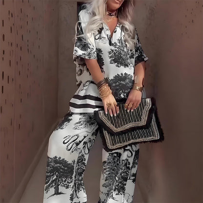 BIANCA – CONJUNTO DE DOS PIEZAS IMPRESO LUXE