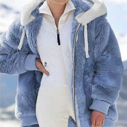 Alexa | Chaqueta de Invierno con Capucha y Cremallera