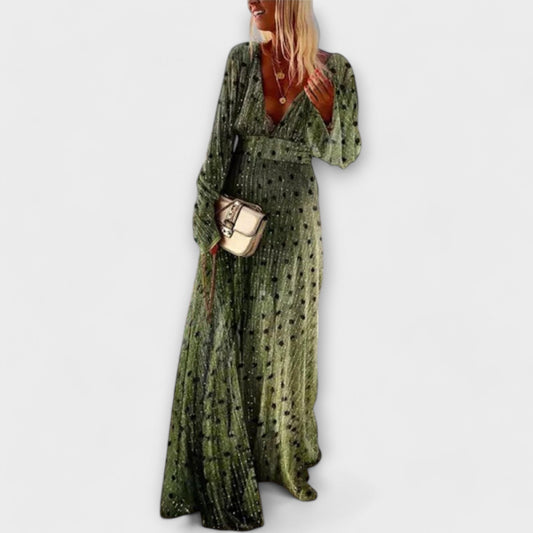 Vestido elegante de lunares