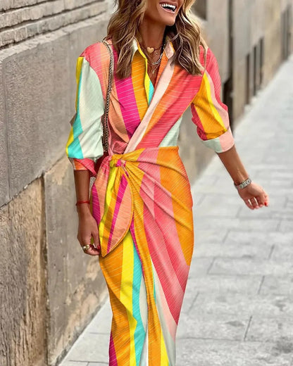 Pax – Vestido Midi Impreso