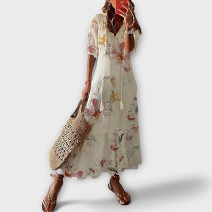 Helga | Vestido Maxi Bohemio Elegante