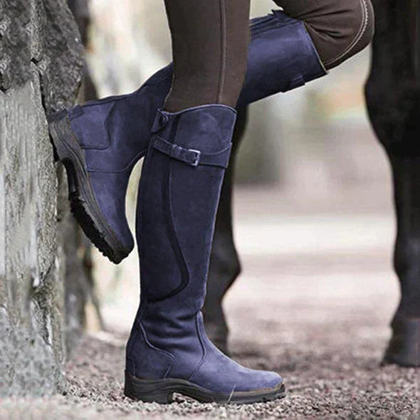 Botas de Mujer Impermeables hasta la Rodilla con Correa y Suela Antideslizante