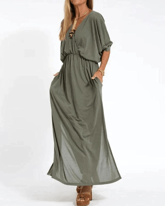 ISLA – VESTIDO MAXI RELAJADO