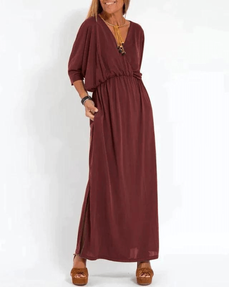 ISLA – VESTIDO MAXI RELAJADO