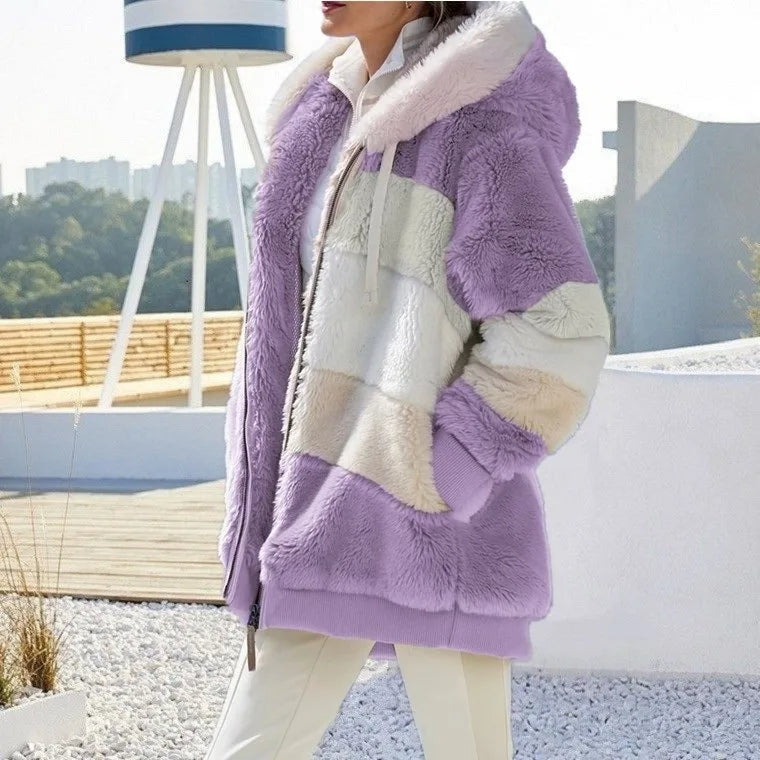Alexa | Chaqueta de Invierno con Capucha y Cremallera