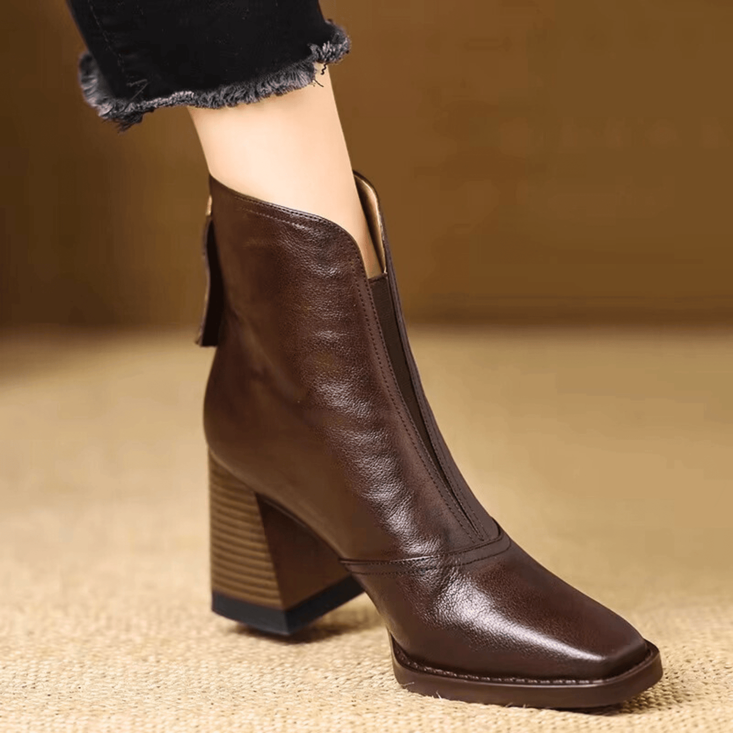 Jessica - Botines de Cuero Elegantes