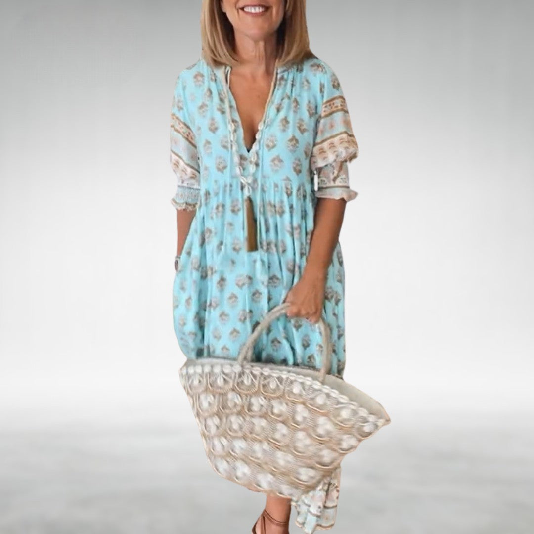 EMILIA – VESTIDO MAXI FLORAL BOHO