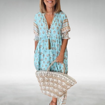 EMILIA – VESTIDO MAXI FLORAL BOHO