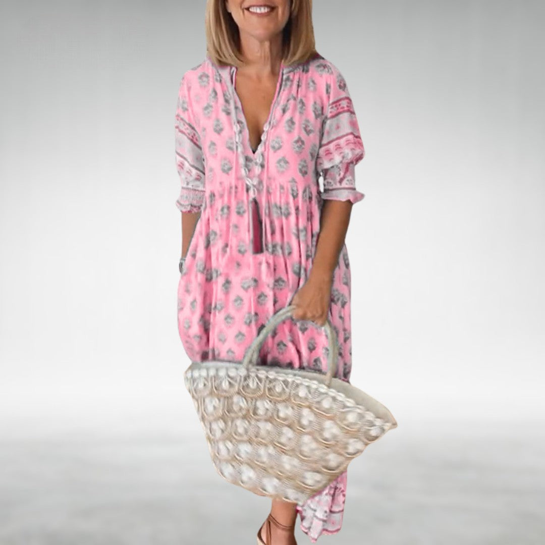 EMILIA – VESTIDO MAXI FLORAL BOHO
