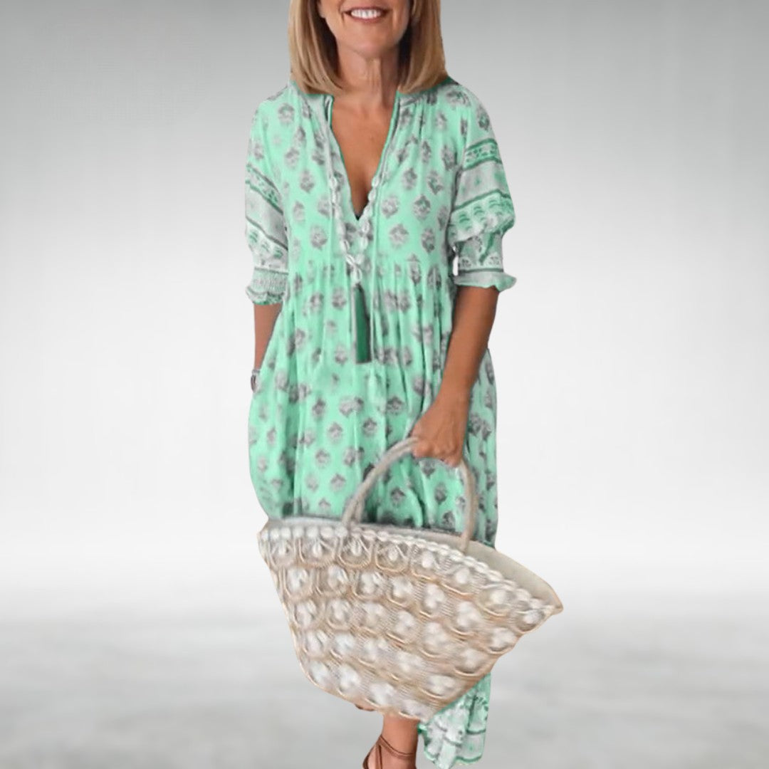 EMILIA – VESTIDO MAXI FLORAL BOHO