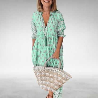 EMILIA – VESTIDO MAXI FLORAL BOHO