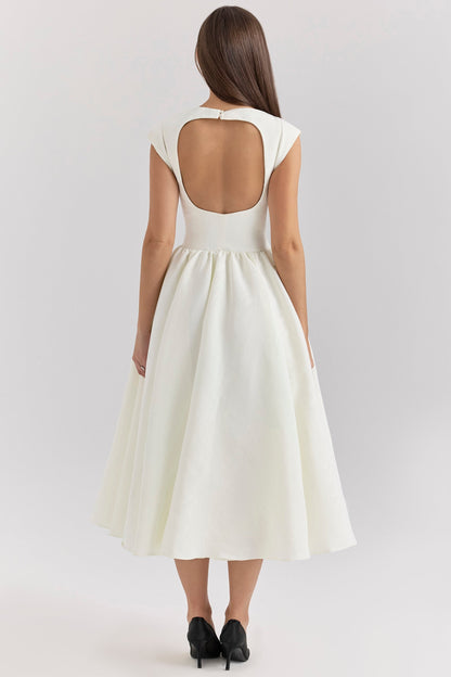 LUMI – VESTIDO SIN ESPALDA CON HOMBROS CAÍDOS