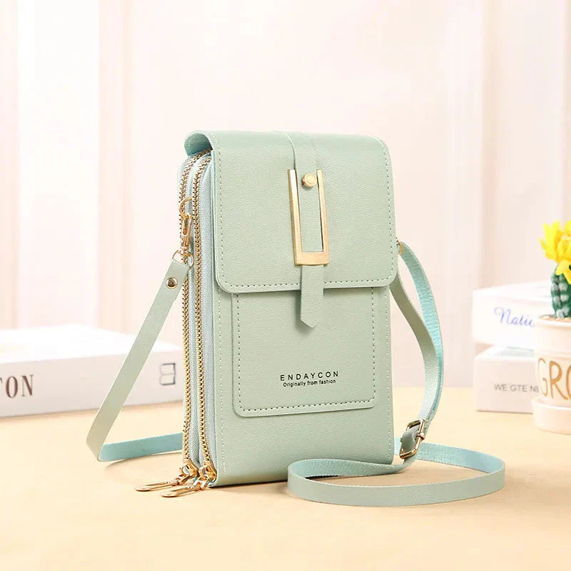 Afton | Bolso de Hombro para Teléfono Celular con Pantalla Táctil