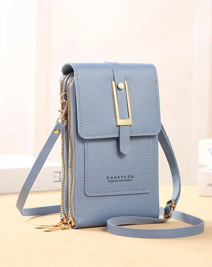 Bolso de Cuero Cruzado para Teléfono Móvil