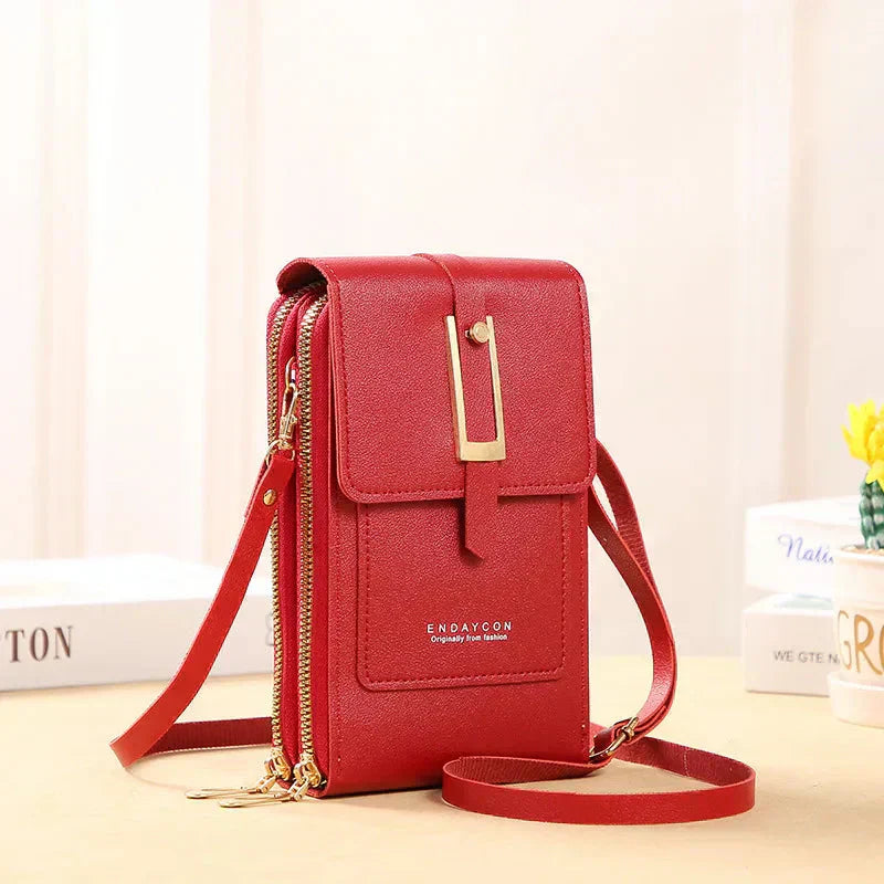 Afton | Bolso de Hombro para Teléfono Celular con Pantalla Táctil