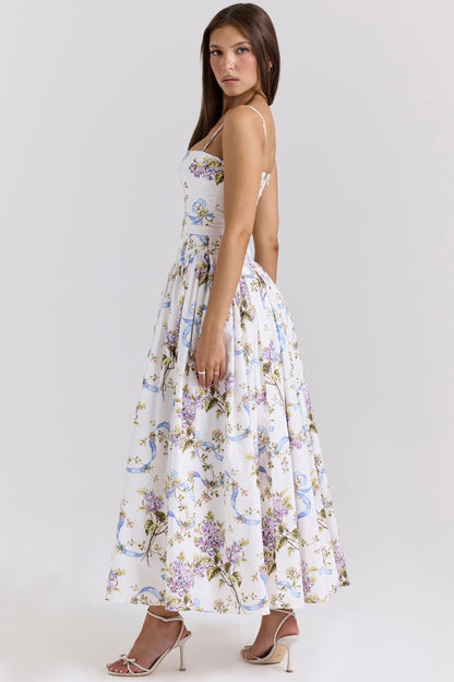 Kessara - Elegante Vestido Maxi de Verano con Tirantes Espagueti